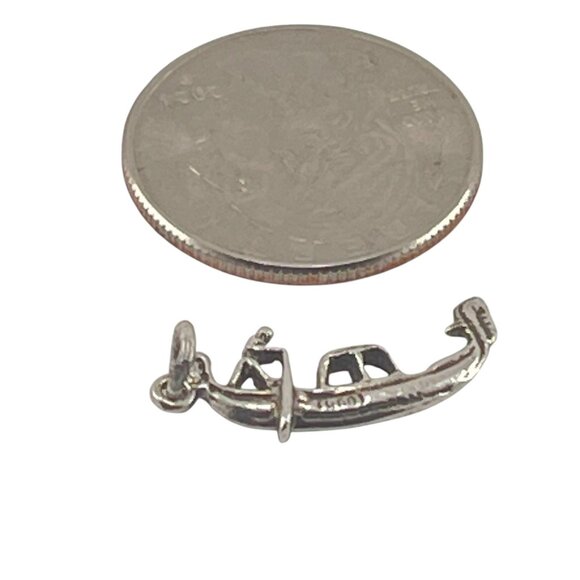 Sterling Silver Gondola Charm Pendant For Bracelets & Necklaces - Picture 6 of 6
